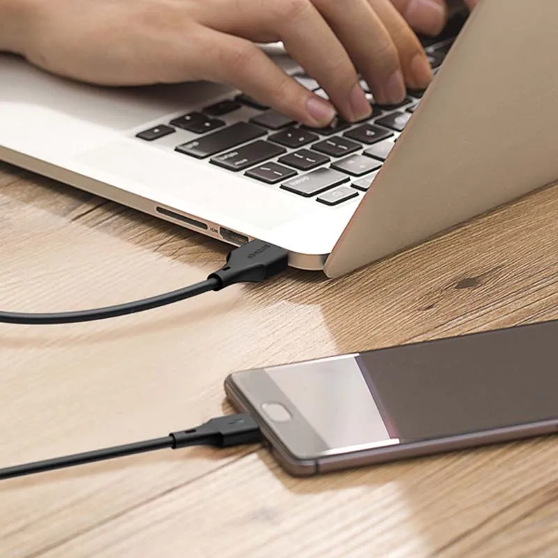 Кабель для зарядки и передачи данных BlitzWolf 2 в 1 3 А USB Type-C фута/0 9 м зарядное