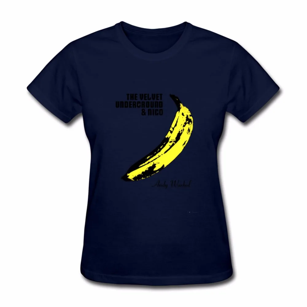 2018 женская футболка funuy The Velvet Underground рок-н-ролл Группа короткие 100% хлопок женские