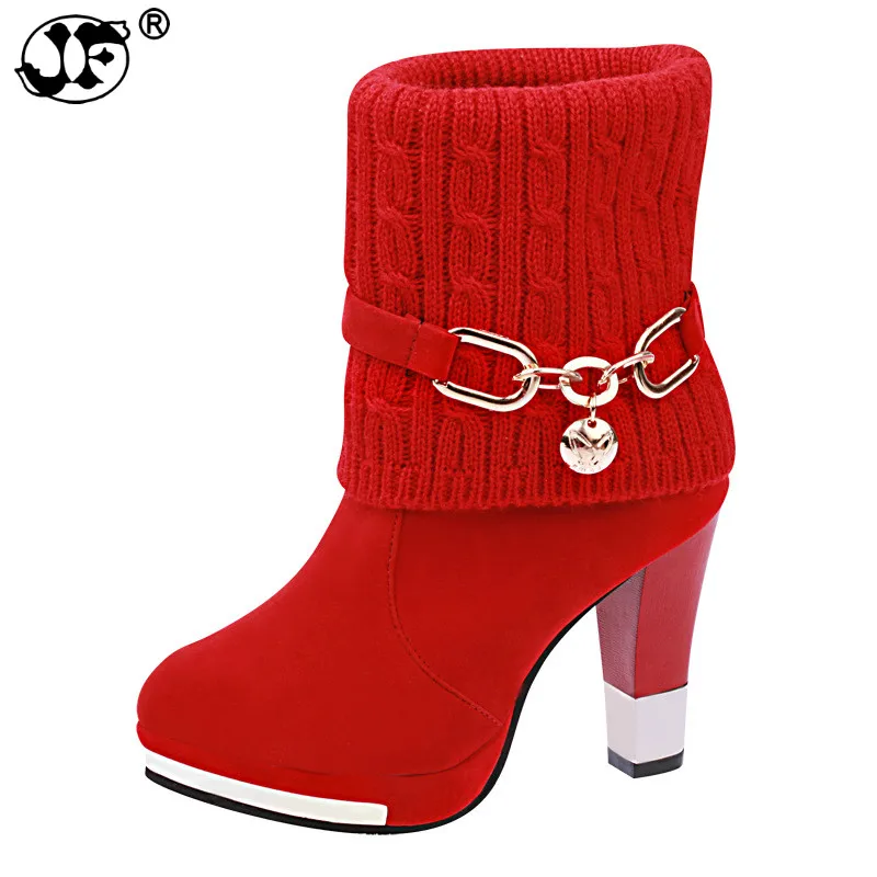 Модные женские плюшевые ботинки-мартинсы короткие ботинки на толстой подошве с