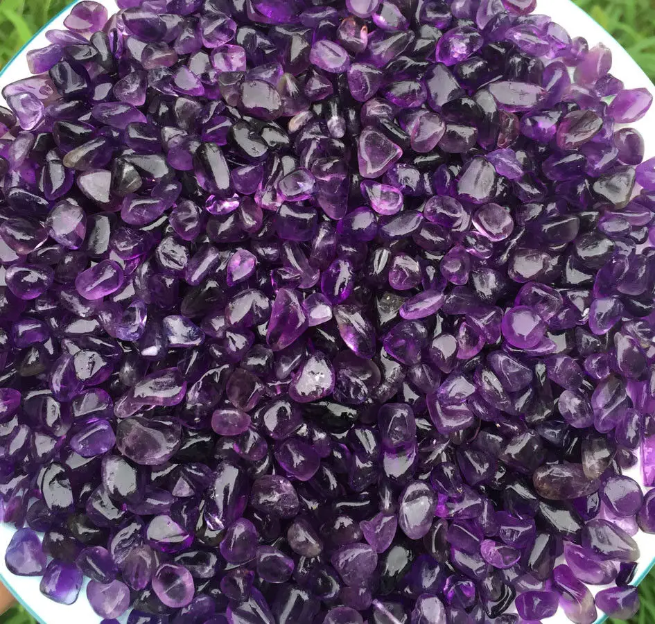 

100g Natural Amethyst Beautiful Purple QUARTZ Crystal Gravel Polised healing
