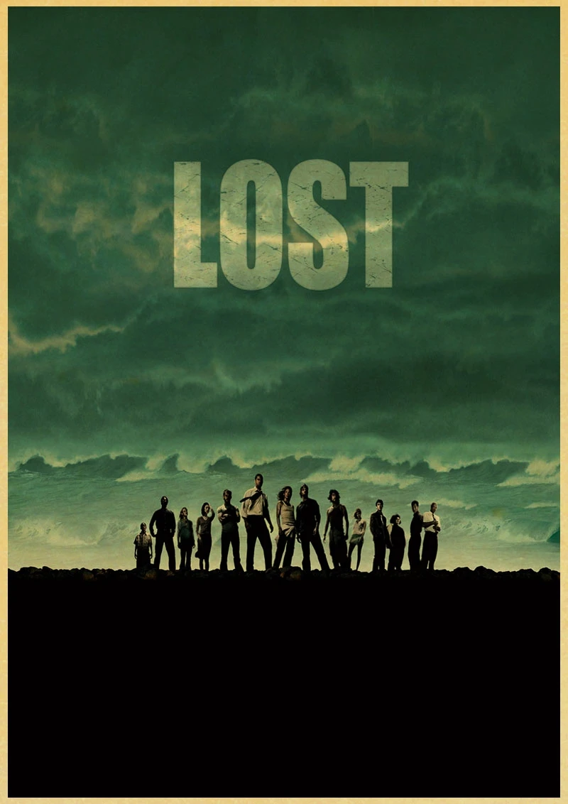 Американский сериал Lost diaries декоративная живопись/Декор стен/Бар плакат/крафт-бумага/Ретро плакат
