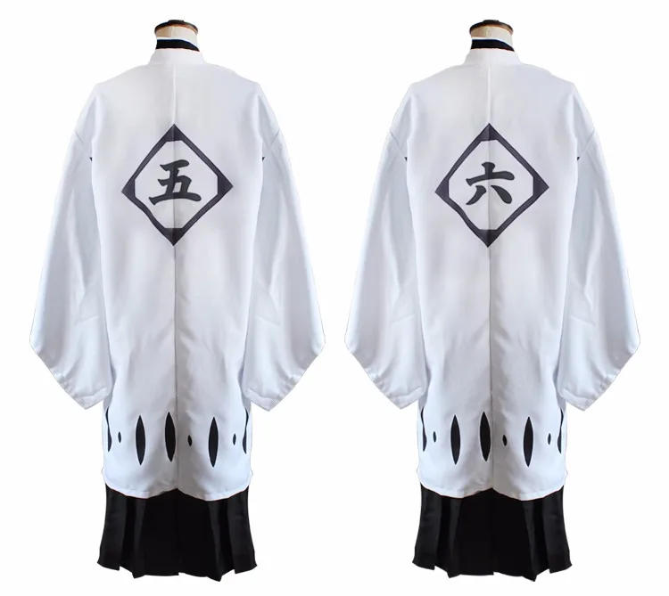 COSZTKHP 13 количество BLEACH White Haori Косплей Костюм с 1-го по 13-й дивизии капитан длинный плащ халат короткий/длинный рукав плащ