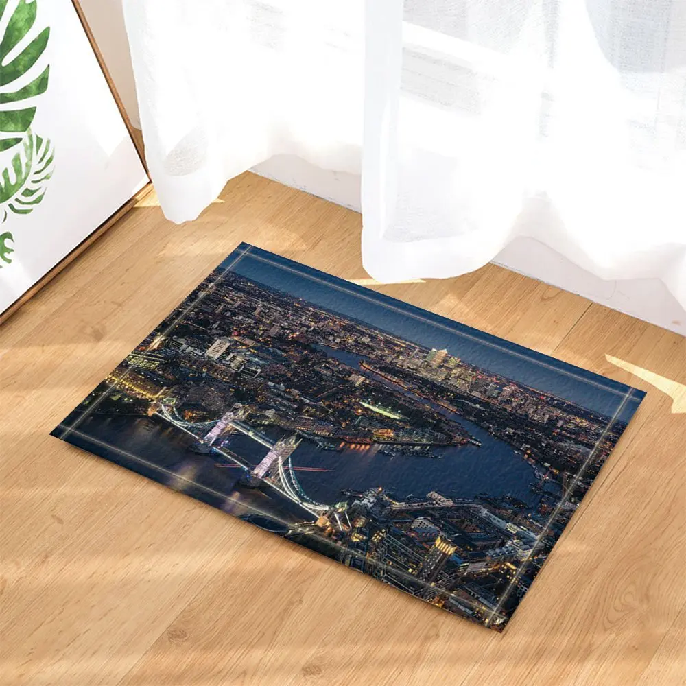 3D цифровая печать декор с изображением Лондона Skyline Лондон мост ночной сцена