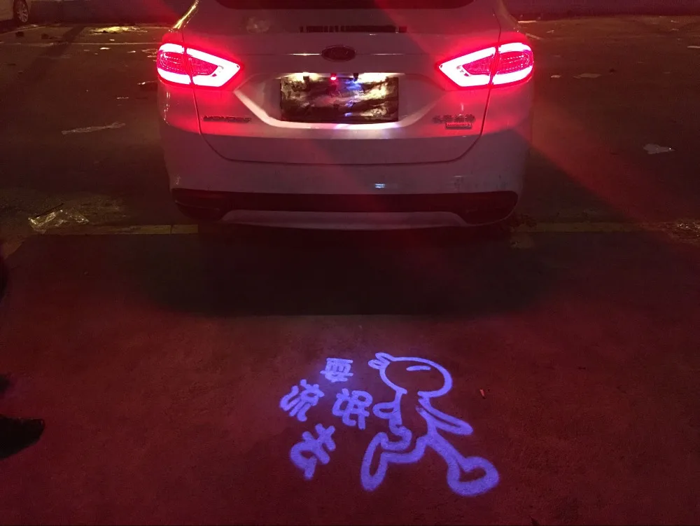 Автомобиль лазерного хвоста логотип светодиодный светильник анти столкновения