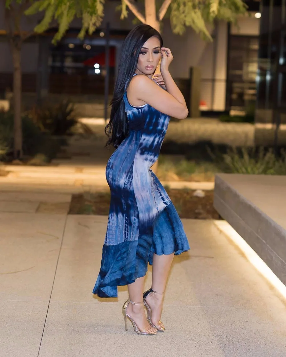 2017 Для женщин пикантные новые модные ночной клуб принт Корректирующие боди для