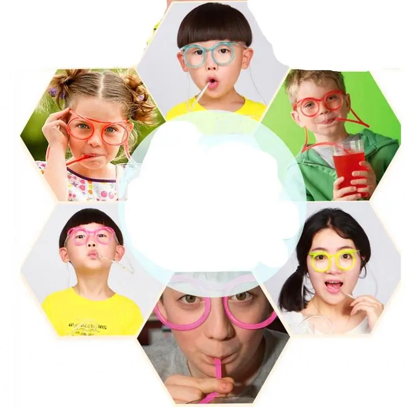 WIILII Забавные Мягкие Соломенные очки для глаз соломенные новизны игрушки