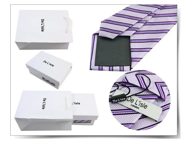 Мужские галстуки + платок запонки зажим для галстука полиэстеровый клетчатый