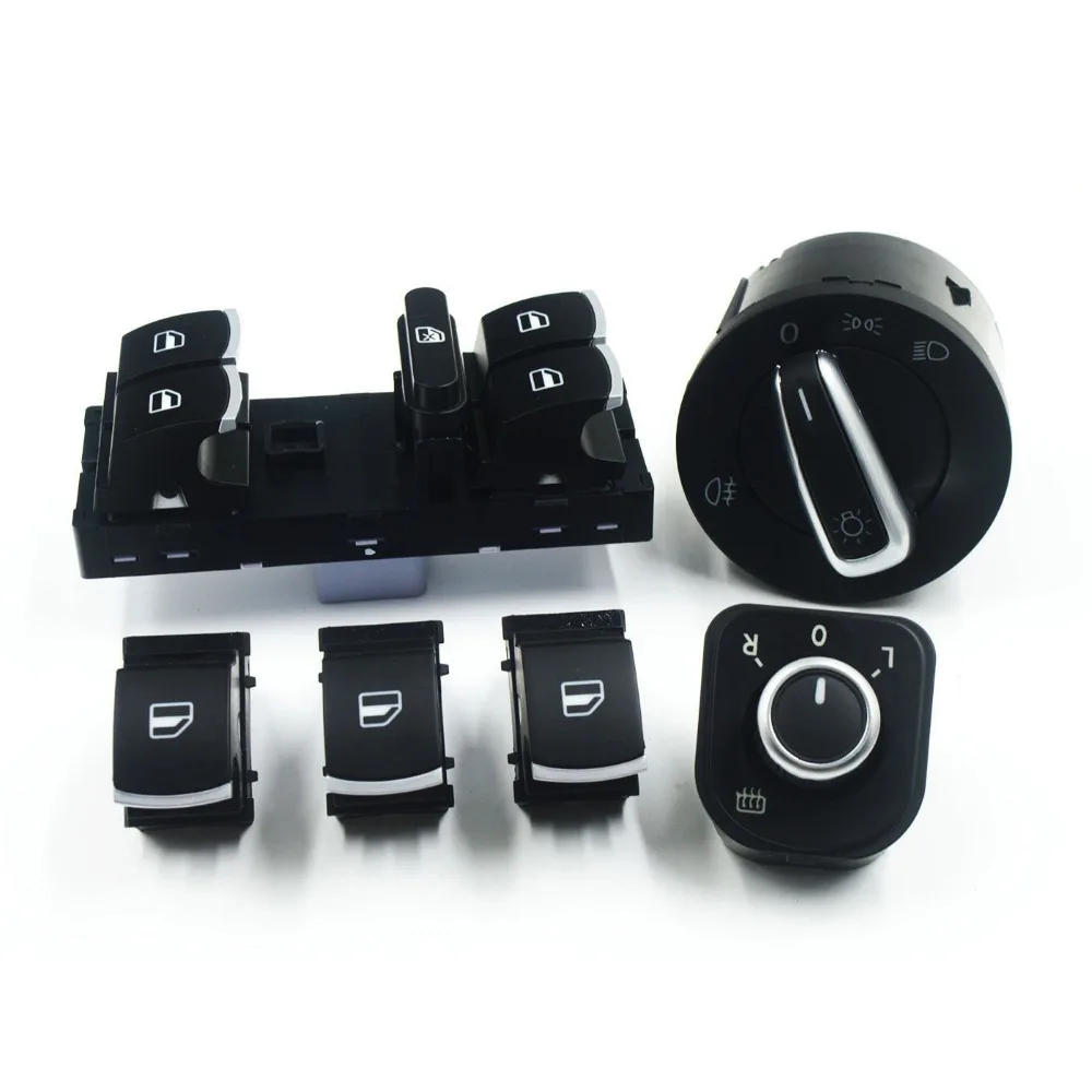 Хромированная зеркальная противотуманная фара кнопка переключения окна для