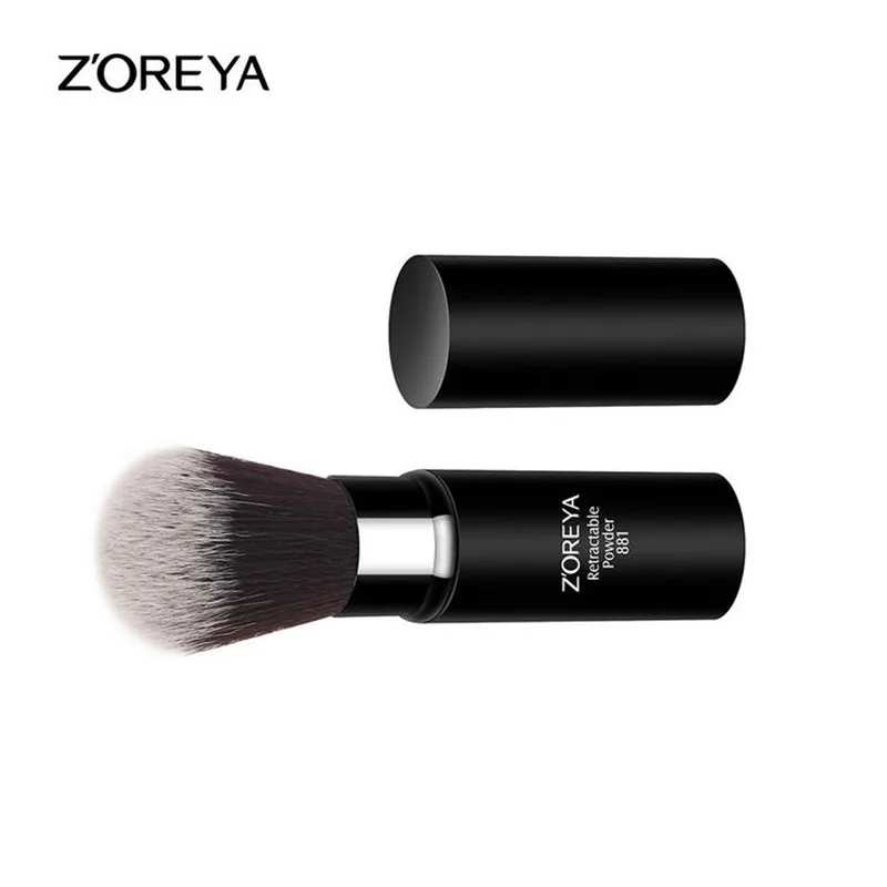 Zoreya Профессиональный Портативный Женский мягкий синтетическая кисть выдвижной