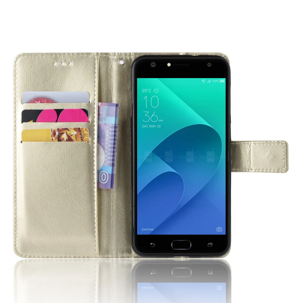 Для ASUS ZenFone 4 Selfie Lite ZB553KL ZD553KL флип-чехол для телефона кожаный чехол X00LDA X00LDB ZB ZD 553 KL ударопрочный кошелек с подставкой