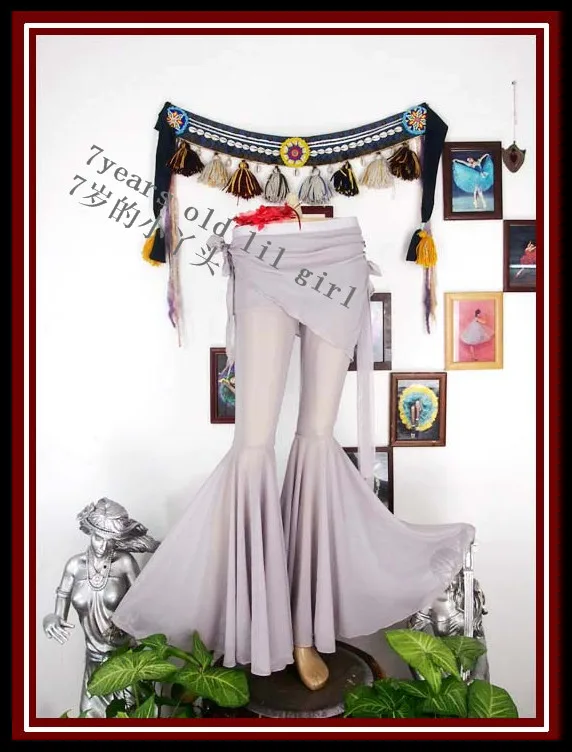 Топ для танца живота Прозрачная Тонкая расклешенная блузка 7 дюймов CF79