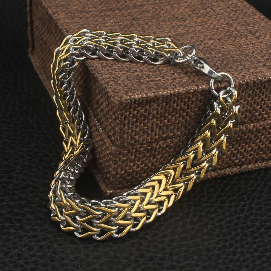 Hot Silver And Gold Color Popular Fashion Jewelry Bracelets Stainless Steel BRYZ032 | Украшения и аксессуары