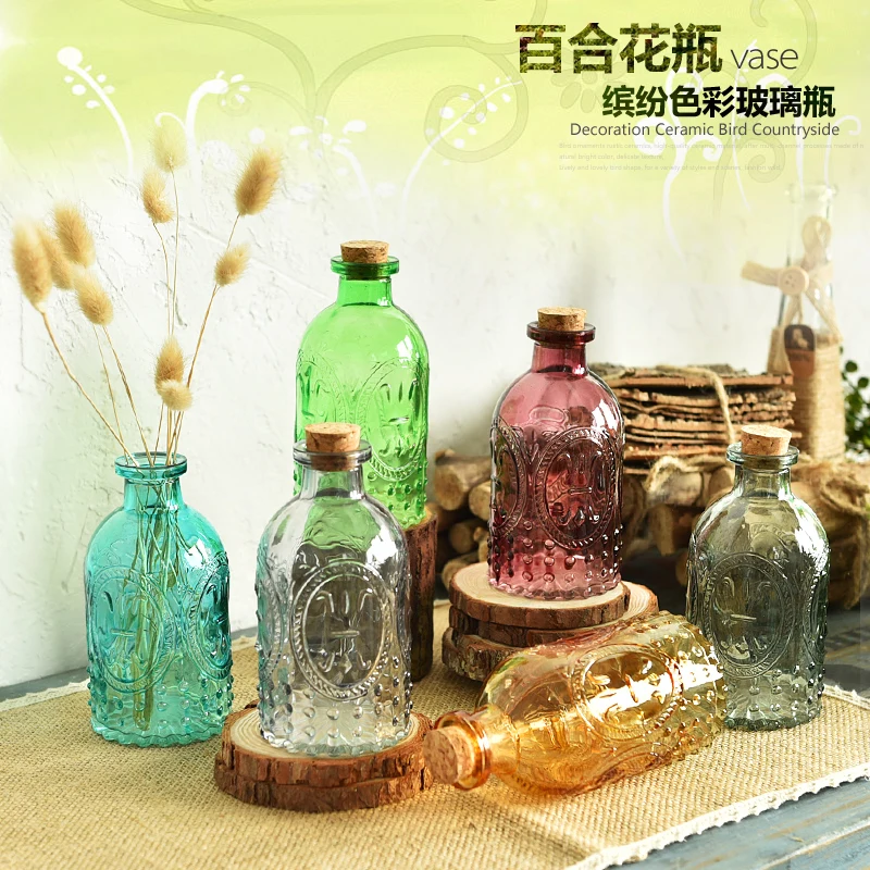 Королевский Стиль Европейский стиль древнего витражи хранения банку цветок