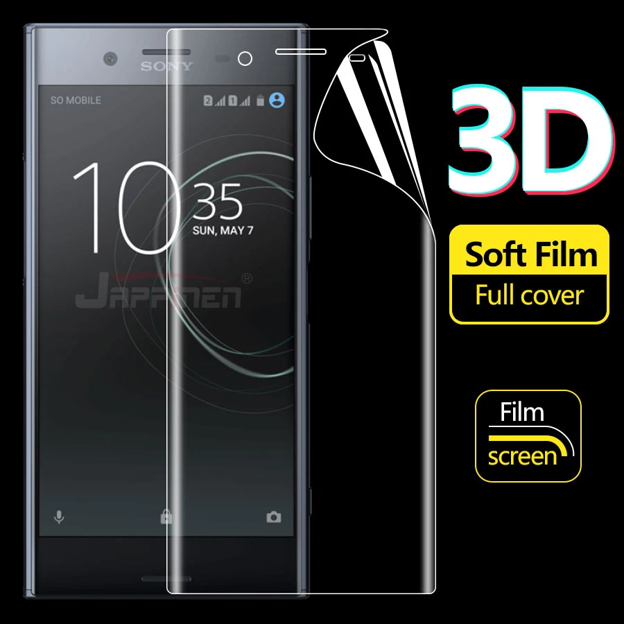 Передняя+ задняя 3D защитная пленка из мягкого ТПУ для sony Xperia 10 Plus XZ3 XZ1 XZ2 Compact XZ Premium XA2 Ultra
