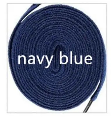 3 Pairs Navy blue EID/3 пары; 100 см; высокое качество; полиэстер; модная спортивная повседневная обувь; однотонные кружевные шнурки на плоской подошве; Cordones Zapatilla; 15 цветов; шнурки - Цвет: 3 Pairs Navy blue