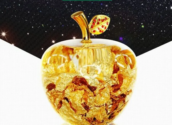 1 предмет Новинка Хрустальная в стиле модерн сусального золота Apple Творческий