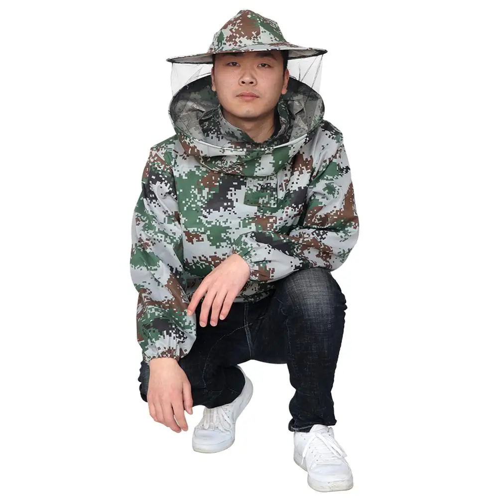 Большая новая куртка пчеловодства для защиты полутела вуаль оборудование