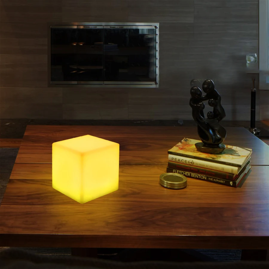 Thrisdar diсветодио дный mmable Cube прикроватная ночник 16 Цвет Сменные яйцо форма Ресторан отеля кофе магазин КТВ бар настольные лампы