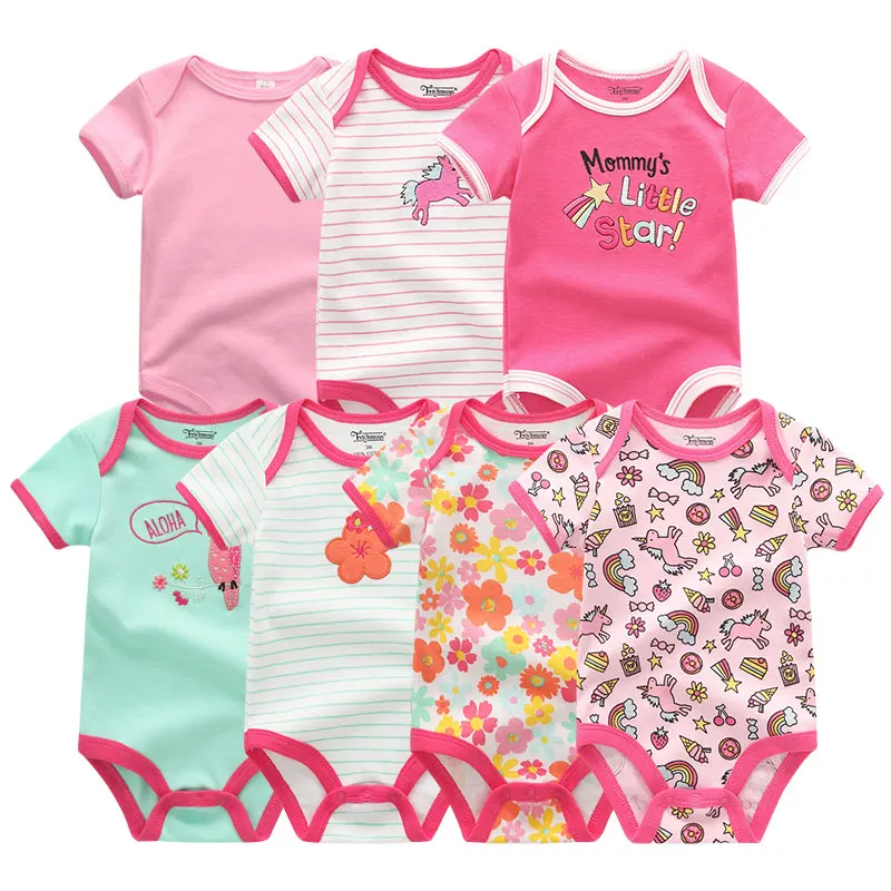 7 шт./лот детская одежда с персонажами из мультфильмов для мальчиков и девочек roupas