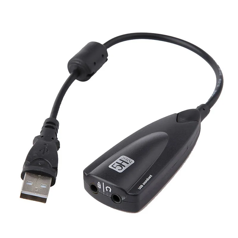 Высокое качество 5HV2 внешняя звуковая карта USB 7 1 канальный в 3D CH виртуальный канал