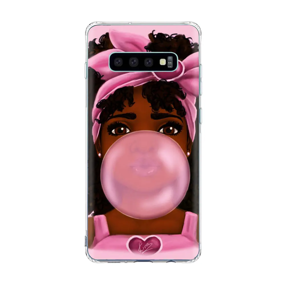 Melanin Poppin queen чехол для телефона samsung S10 E S9 S8 Plus S7 A70 A30 чехол для Galaxy A30 A50 черный волшебный мягкий чехол из ТПУ для девочек - Цвет: TPU D1232