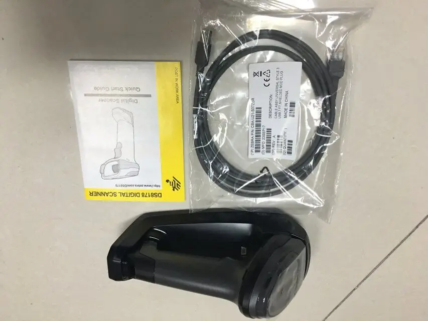 Zebra Symbol DS8178-SR 2D/1D беспроводной Bluetooth сканер штрих-кода/Imager, включает в себя USB колыбель(обновленная модель DS6878-SR