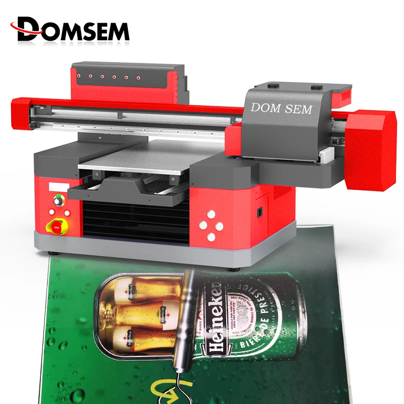 DOMSEM УФ принтер 3360 A3+ струйный планшетный принтер с Epson двойной головкой лак 3D рельефная текстура печать высокая скорость