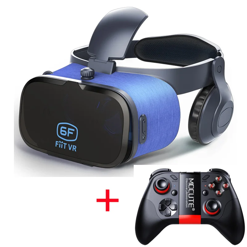 VR with Controller B Новинка! Оригинальные FIIT VR Очки виртуальной реальности 3D очки google картон с гарнитурой стерео коробка для смартфонов 4,7-6,0 дюймов - Цвет: VR with Controller B