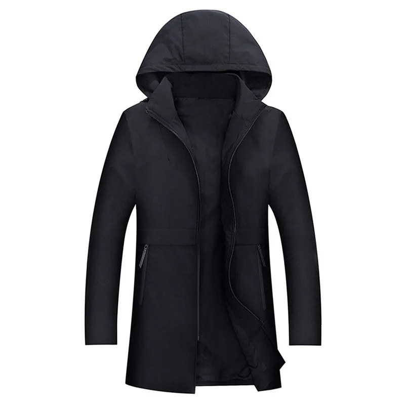 Ветровка мужская с капюшоном на молнии 2018|Плащи и тренчи| |