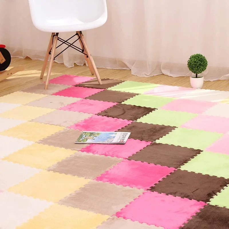 

9Pcs 30x30cm DIY magic Jigsaw woonkamer slaapkamer kinderen kids soft patchwork tapijt Splice antislip puzzel klimmen carpet