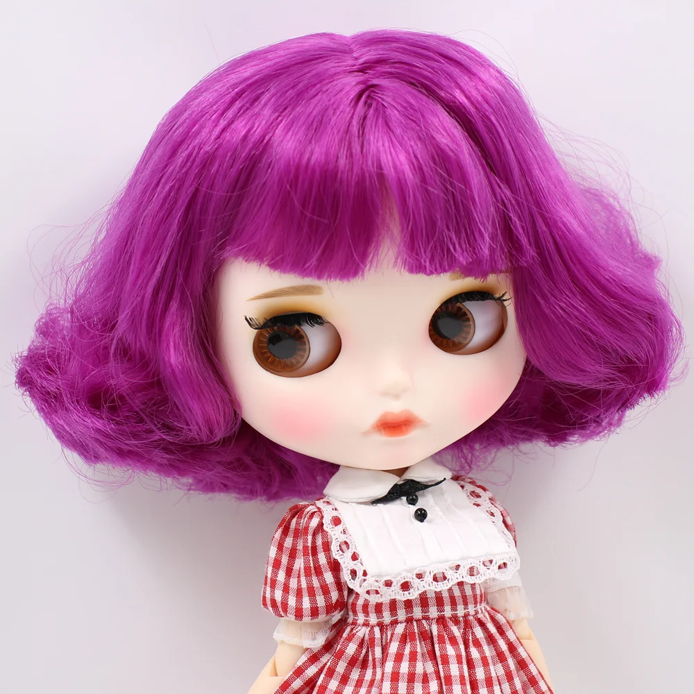 Ледяные обнаженные куклы Blyth No. BL732 фиолетовые волосы для тела 1/6 bjd, pullip, licca, jerryberry