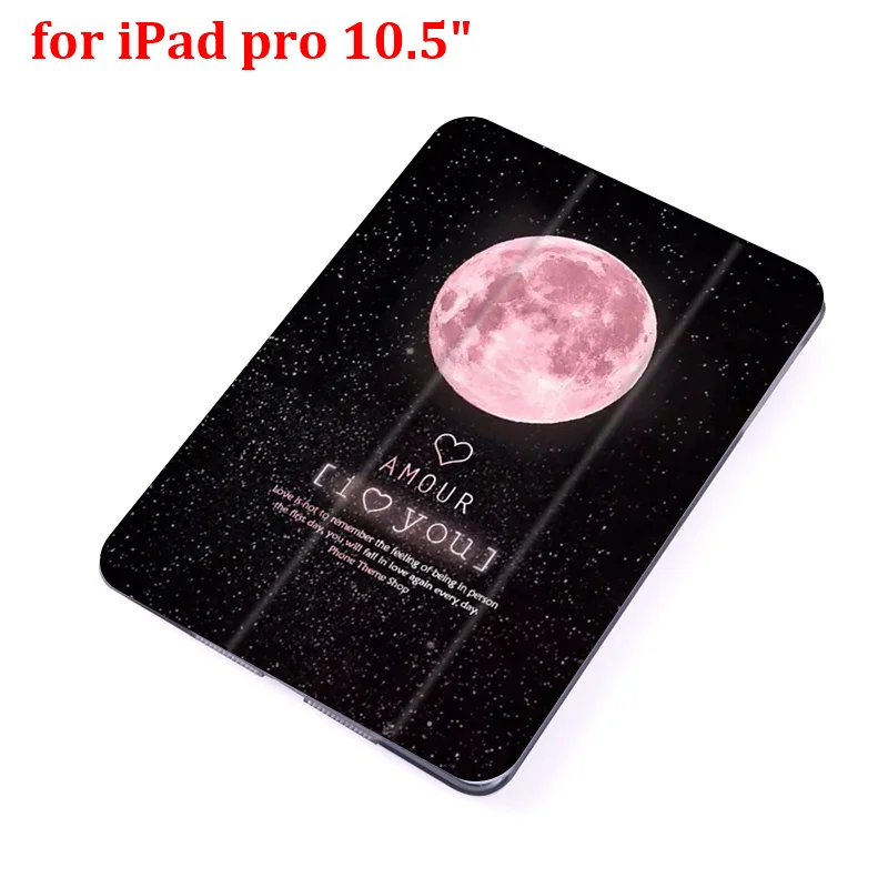 for pro 10.5 inch Чехол-книжка для iPad Pro 9," 10,5" 1" 12,9" из искусственной кожи с изображением ночного неба для планшета, складной чехол-книжка - Цвет: for pro 10.5 inch