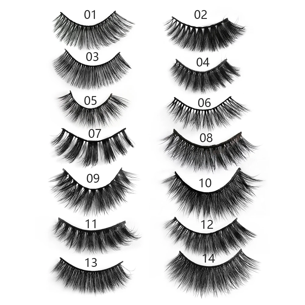 5 пар норковые ресницы натуральные 3d настоящие для красоты накладные полный