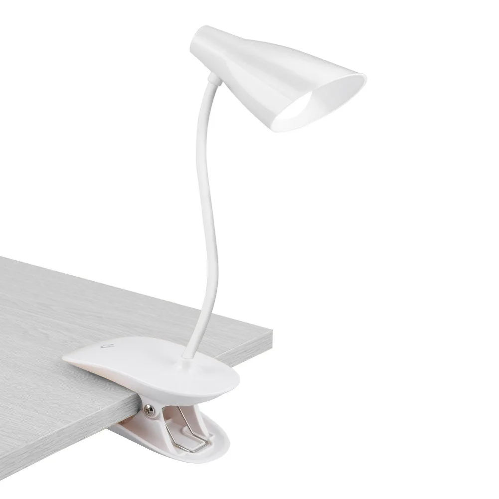 Clip On Night Eye Protection USB Charging 3 Levels Brightness Reading Bedroom Desk Adjustable Arm Book Light Led | Лампы и освещение