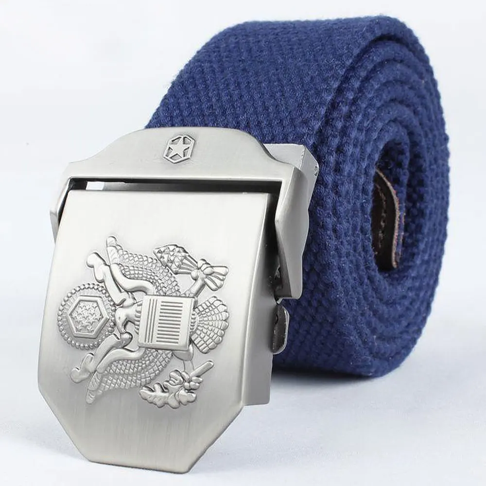 Ремень мужской с автоматической пряжкой тактический тканый пояс утепленный