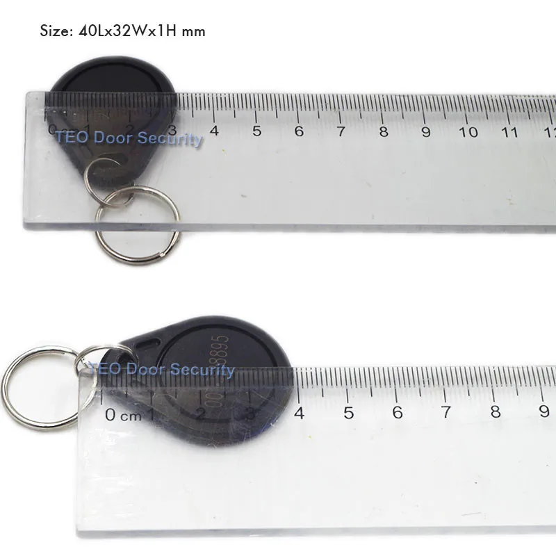 Всепогодный RFID 125 кГц EM4100 EM4102 Близость идентификатор тега брелок брелки черный 50 шт. EM близость контроля доступа тег