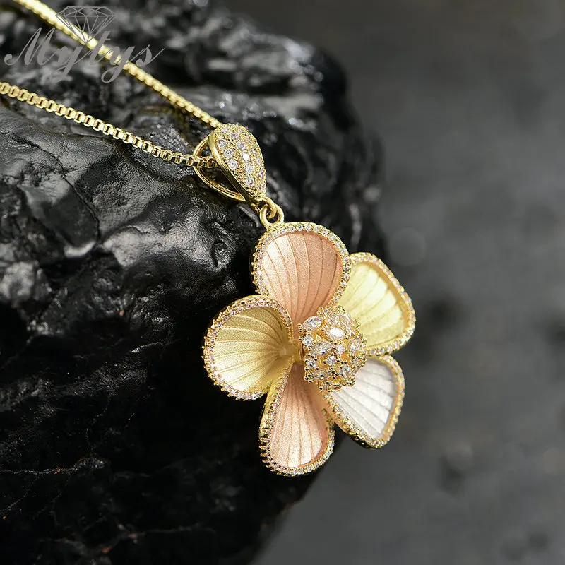 Mytys Для женщин высокое качество Parure Bijoux Femme Италия 750 Rose цвета: золотистый