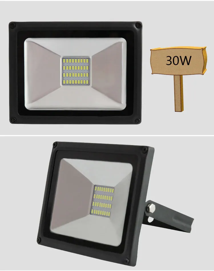 Proiettore светодиодный 50 Вт 30 Вт 20 Вт 10 Вт Ультра Sottile светодиодный Luce di Inondazione di Spotlight 175-264 в SMD5730 Impermeabile IP65 аппликация