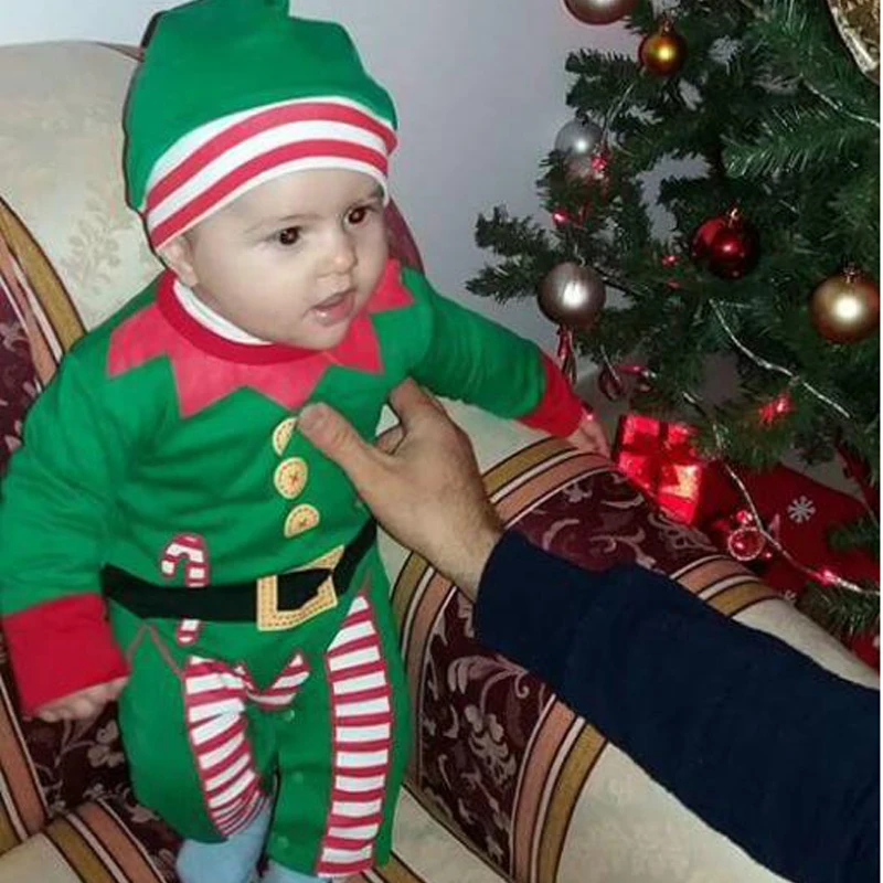 HH детские комбинезоны Новогодние костюмы для мальчиков Санта Клауса Детский