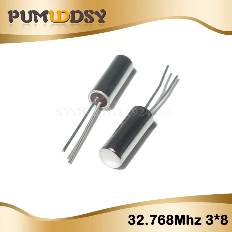 100PCS 4Mhz 6Mhz 8Mhz 12Mhz 16Mhz 20Mhz 24Mhz 32.768K 2*6 32.768K 3*8 Quartz Crystal Resonator Passive Oscillator HC 49S - Color: 32.768K 3x8