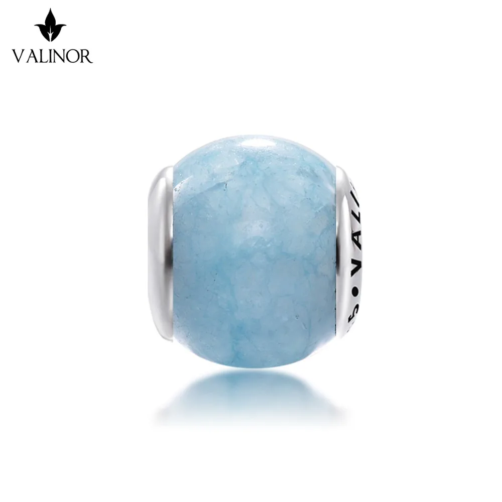 Браслет на запястье с подвеской из синего камня подходит для браслета TRBS003|beads