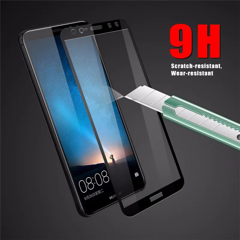 Защитная пленка для ЖК-экрана Huawei Mate 10 Lite Полное клеевое стекло MaiMang 6 полное