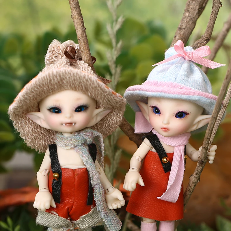 Кукла сказочная FL Realpuki Roro BJD 1/13 розовая со смайликом игрушки для девочек