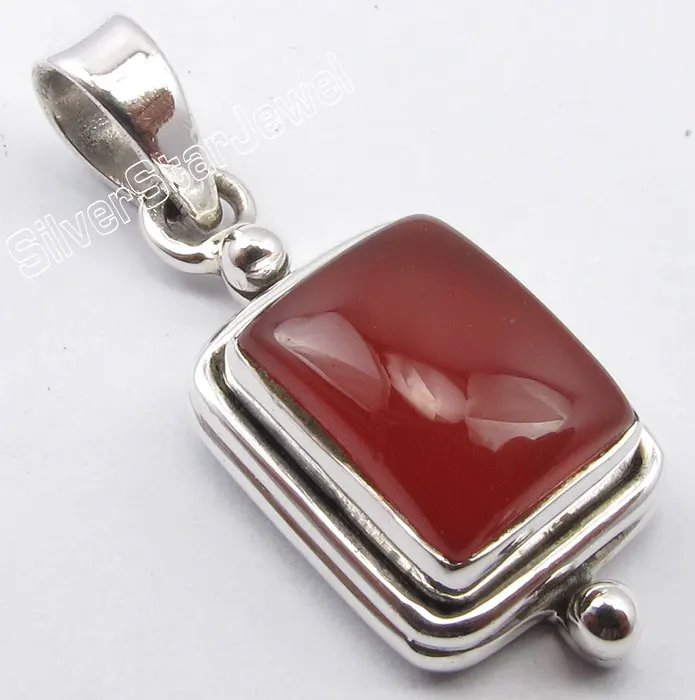 CARNELIAN Muiltiple выбор Chanti международных чистого серебра Радуга Лунный камень драгоценный камень фабрики кулон 2,8 см индивидуальное - Окраска металла: CARNELIAN