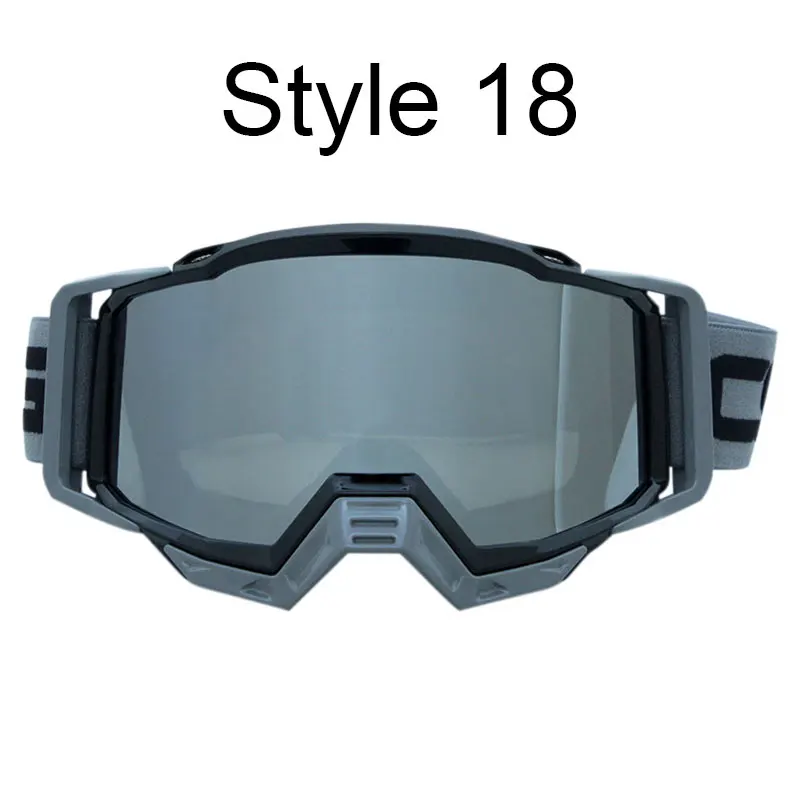 Goggles Glasses 18 Мотоцикл стекло es очки шлем для мотокросса c очками MX мото Байк ATV Лыжный спорт на открытом воздухе стеклянный скутер Googles маска для KTM - Цвет: Goggles Glasses 18