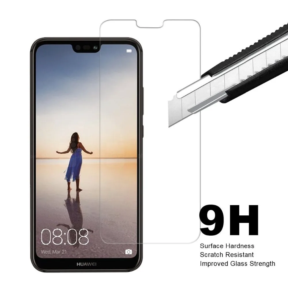 

VSKEY 100pcs 2.5D Tempered Glass For Huawei P10 P20 Lite P8 P9 Nova 3i y3 y5 y6 y7 y9 Screen Protector Protective Film