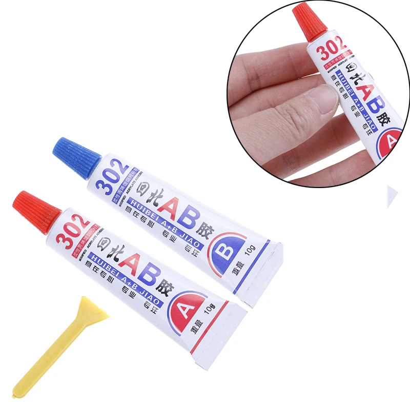 Универсальный цианоакрилатный эпоксидный клей 2 шт. жидкий прочный супер AB 302