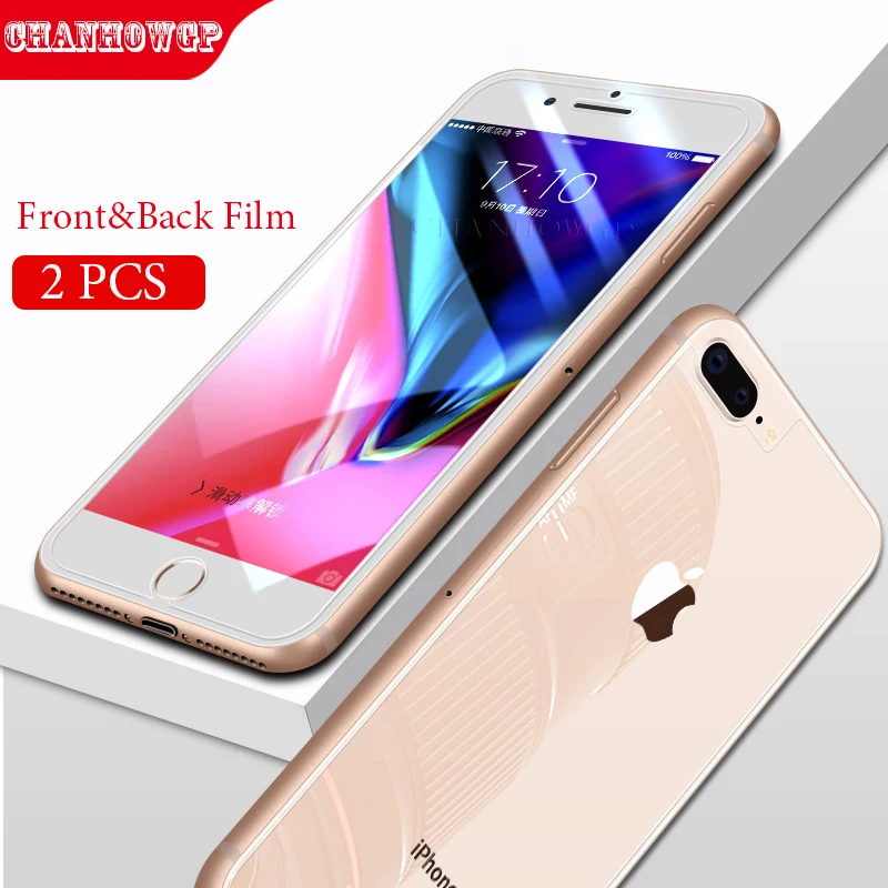 2Pcs Tempered Glass On The For iphone X 6 6S 7 8 Plus 4 5 5S SE 9H HD Screen Protector Film iPhone 10 Sklo | Мобильные телефоны и