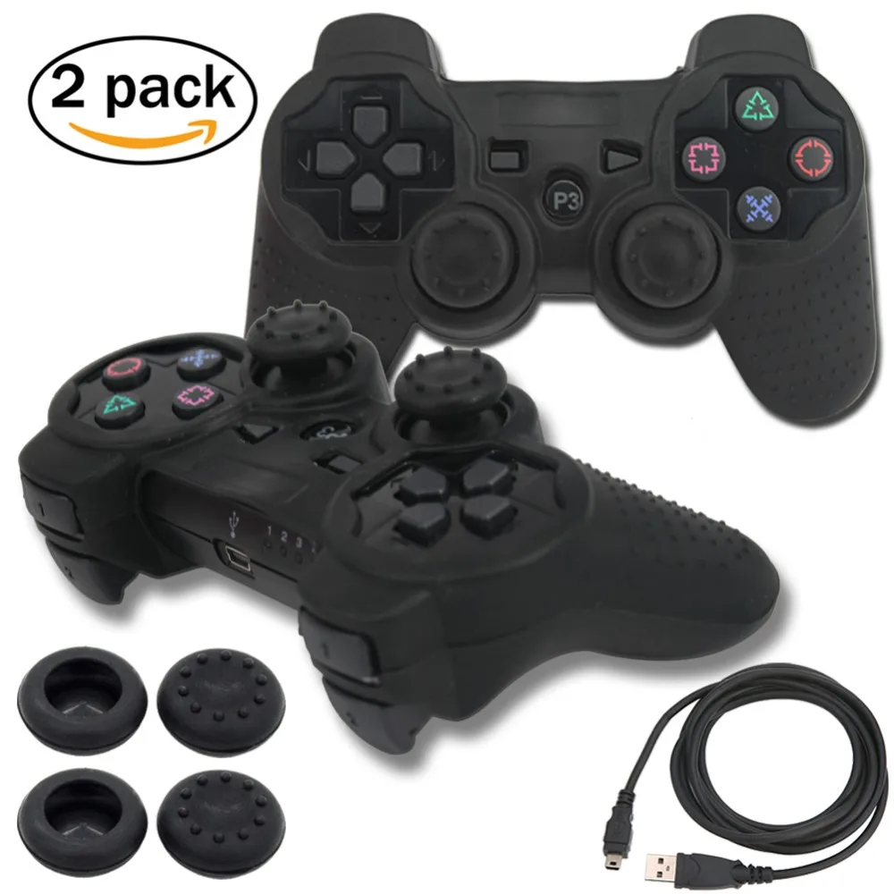 SIXAXIS blueloong 2 шт. красный и синий цвет беспроводной Bluetooth Джойстик Геймпад для dualshock 3