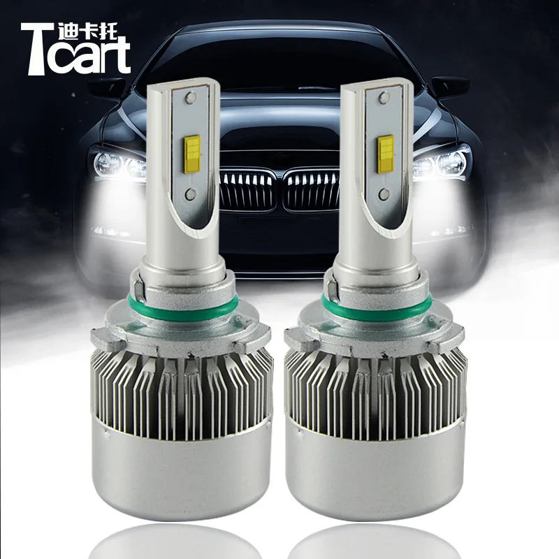 Автомобильные светодиодные фары Tcart 2 шт. головные лампы высокой мощности HB3